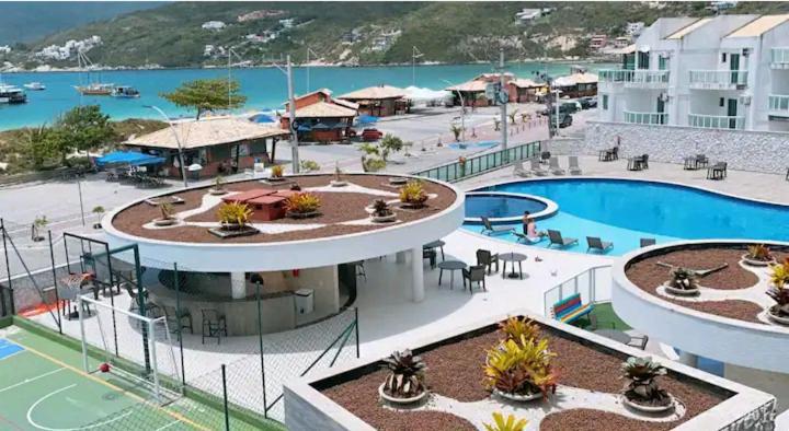 Cobertura Pe Na Areia Com Piscina Privativa E Vista Mar Na Praia Dos Anjos, Arraial Do Cabo, Para Ate 8 Pessoas エクステリア 写真