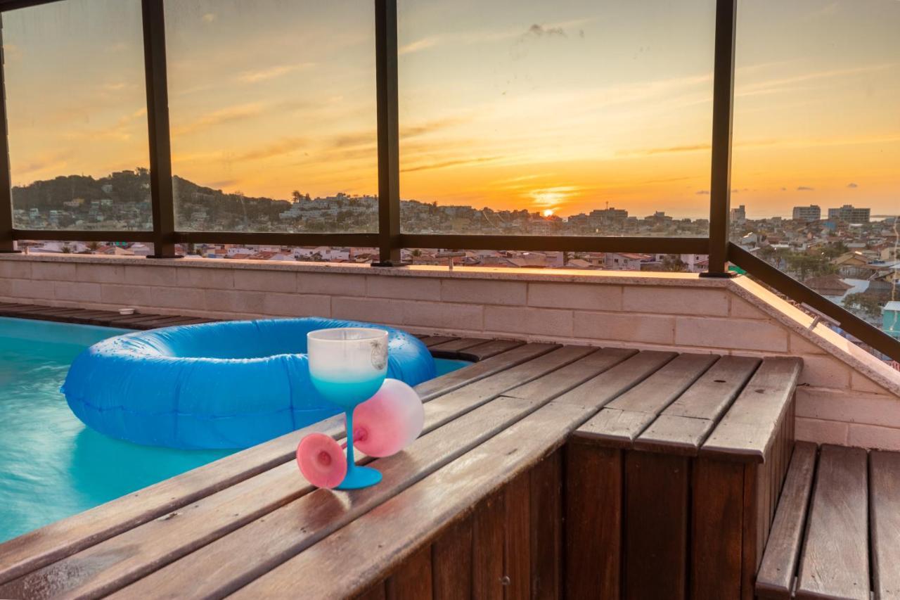 Cobertura Pe Na Areia Com Piscina Privativa E Vista Mar Na Praia Dos Anjos, Arraial Do Cabo, Para Ate 8 Pessoas エクステリア 写真